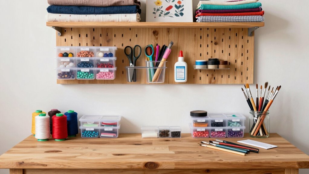organized efficient craft workspace