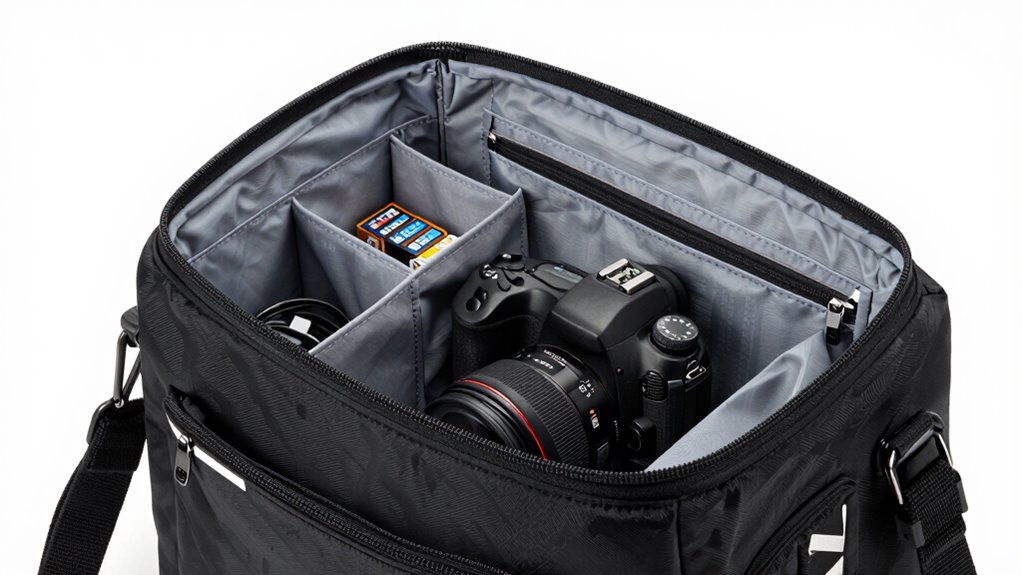 organized secure travel camera gear