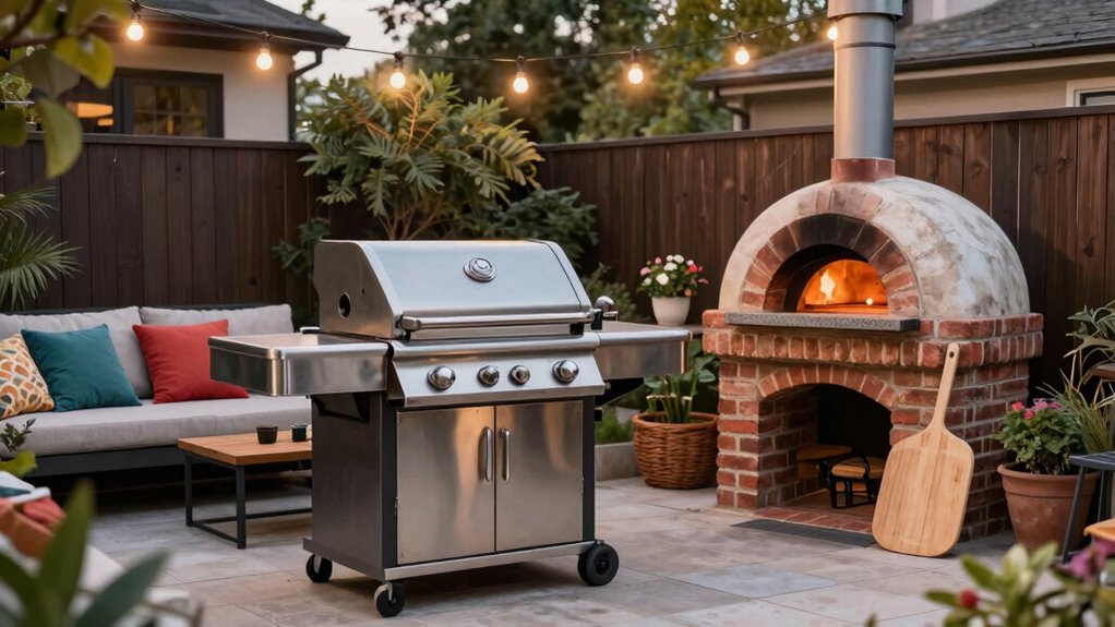 outdoor cooking and entertaining options