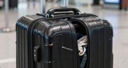 poor luggage material choice