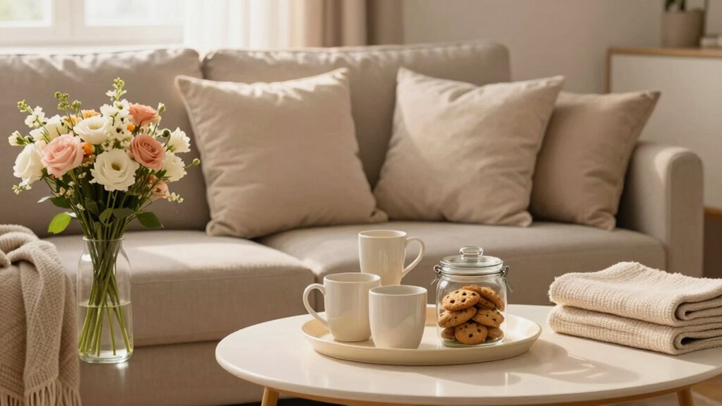 prepare cozy tidy welcoming