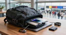 secure devices while traveling