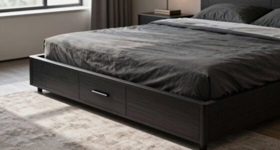 sleek storage bed options