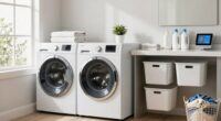 streamlined laundry room organization