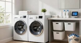 streamlined laundry room organization