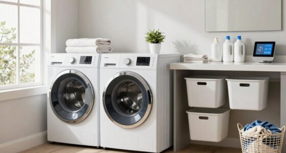 streamlined laundry room organization