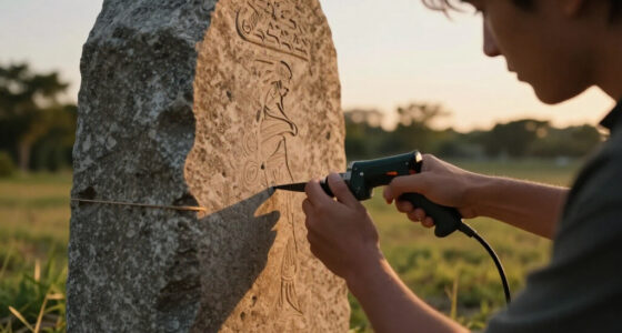 Inside The AI-Enhanced World Of SVG Carving: 'The Runestone Field'